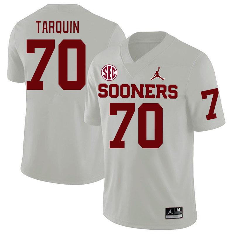 #70 Michael Tarquin Oklahoma Sooners 2024 SEC Conference College Football Jerseys-White